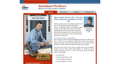 Desktop Screenshot of camelbackpetdoors.com